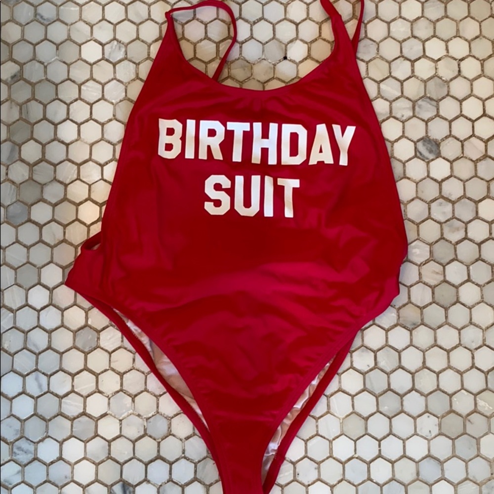 “birthday suit” one piece